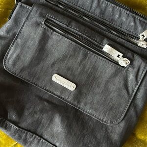 Baggallini black chettah print crossbody purse bag vlv pinup rockabilly punk